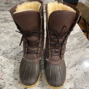 L.L.Bean Boots, 10" Shearling-Lined